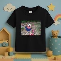 Apple Dog Meme Funny Dog With Apple In Mouth Funny Brainrot Toddler T-Shirt thumb 3