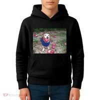 Apple Dog Meme Funny Dog With Apple In Mouth Funny Brainrot Kids Hoodie thumb 4