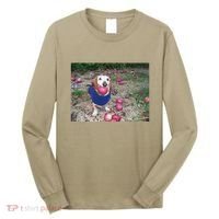 Apple Dog Meme Funny Dog With Apple In Mouth Funny Brainrot Long Sleeve Shirt thumb 0