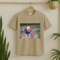 Apple Dog Meme Funny Dog With Apple In Mouth Funny Brainrot T-Shirt thumb 2