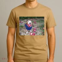 Apple Dog Meme Funny Dog With Apple In Mouth Funny Brainrot T-Shirt thumb 3