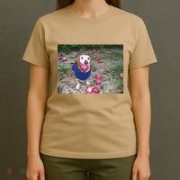 Apple Dog Meme Funny Dog With Apple In Mouth Funny Brainrot T-Shirt thumb 4