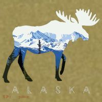 Alaska Day Moose Snowy Mountain Garment-Dyed Women's Muscle Tee thumb 6