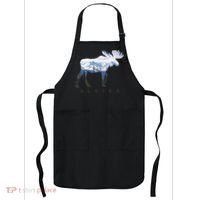 Alaska Day Moose Snowy Mountain Alaskan Tourist Apron thumb 0
