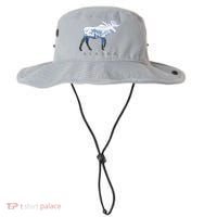 Alaska Day Moose Snowy Mountain Alaskan Tourist Bucket Hat thumb 0