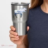 Alaska Day Moose Snowy Mountain Alaskan Tourist Tumbler thumb 2