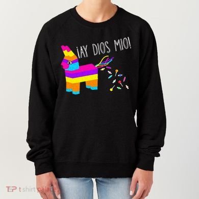 ¡Ay Dios Mio! Piñata Problems Worried Burro Pinata has Candy Accident Classic Women's Sweatshirt
