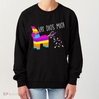 ¡Ay Dios Mio! Piñata Problems Worried Burro Pinata has Candy Accident Classic Women's Sweatshirt thumb 0