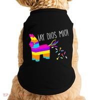 ¡Ay Dios Mio! Piñata Problems Worried Burro Pinata has Candy Accident Classic Doggie Tank thumb 0