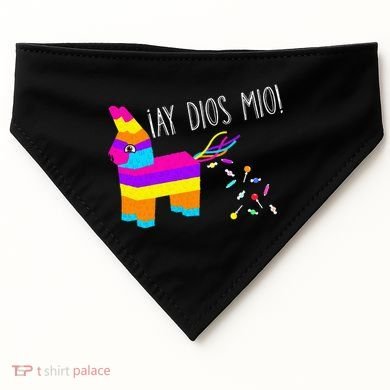 ¡Ay Dios Mio! Piñata Problems Worried Burro Pinata has Candy Accident Classic USA-Made Doggie Bandana