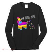 ¡Ay Dios Mio! Piñata Problems Worried Burro Pinata has Candy Accident Classic Long Sleeve Shirt thumb 0