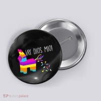 ¡Ay Dios Mio! Piñata Problems Worried Burro Pinata has Candy Accident Classic Button thumb 0