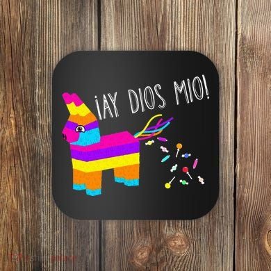 ¡Ay Dios Mio! Piñata Problems Worried Burro Pinata has Candy Accident Classic Coaster