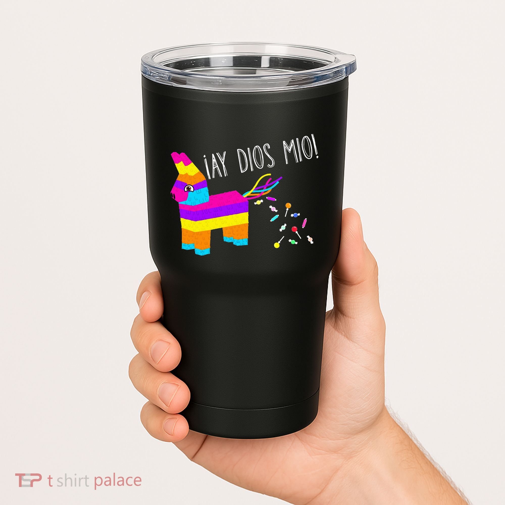 ¡Ay Dios Mio! Piñata Problems Worried Burro Pinata has Candy Accident Classic Tumbler