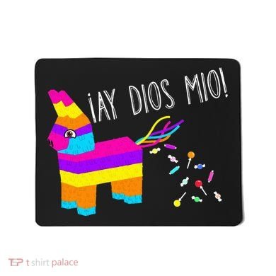 ¡Ay Dios Mio! Piñata Problems Worried Burro Pinata has Candy Accident Classic Mousepad