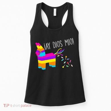 ¡Ay Dios Mio! Piñata Problems Worried Burro Pinata has Candy Accident Classic Women's Tank Top