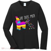 ¡Ay Dios Mio! Piñata Problems Worried Burro Pinata has Candy Accident Classic Women's Long Sleeve Shirt thumb 0