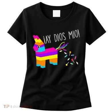 ¡Ay Dios Mio! Piñata Problems Worried Burro Pinata has Candy Accident Classic Women's T-Shirt