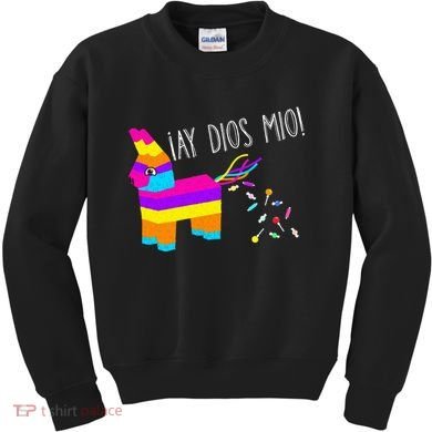 ¡Ay Dios Mio! Piñata Problems Worried Burro Pinata has Candy Accident Classic Kids Sweatshirt