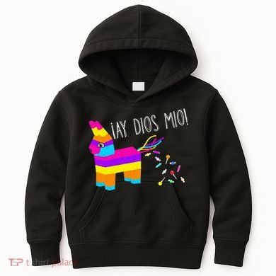 ¡Ay Dios Mio! Piñata Problems Worried Burro Pinata has Candy Accident Classic Kids Hoodie