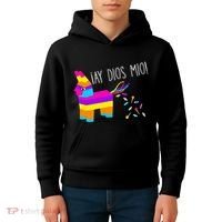 ¡Ay Dios Mio! Piñata Problems Worried Burro Pinata has Candy Accident Classic Kids Hoodie thumb 4