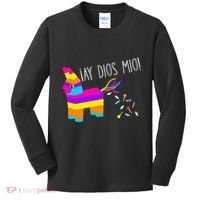 ¡Ay Dios Mio! Piñata Problems Worried Burro Pinata has Candy Accident Classic Kids Long Sleeve Shirt thumb 0