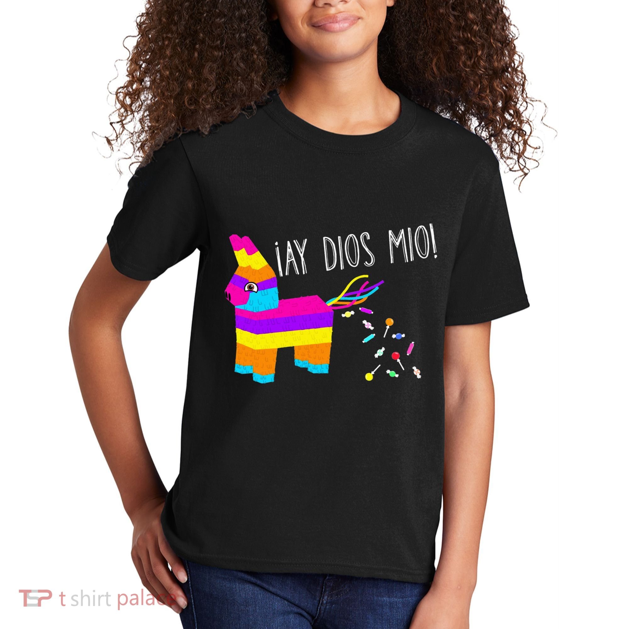 ¡Ay Dios Mio! Piñata Problems Worried Burro Pinata has Candy Accident Classic Kids T-Shirt