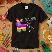 ¡Ay Dios Mio! Piñata Problems Worried Burro Pinata has Candy Accident Classic Kids T-Shirt thumb 3