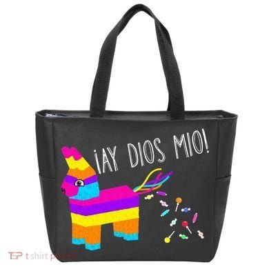 ¡Ay Dios Mio! Piñata Problems Worried Burro Pinata has Candy Accident Classic Tote Bag
