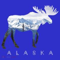 Alaska Day Moose Snowy Mountain Alaskan Tourist Or Resident Gift Kids Sweatshirt thumb 2