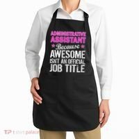 Administrative Assistant Awesome Job Title Apron thumb 2