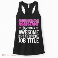 Administrative Assistant Awesome Job Title Women's Tank Top thumb 0