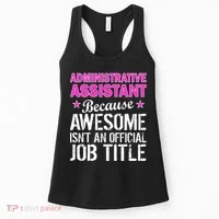 Administrative Assistant Awesome Job Title Women's Tank Top thumb 0
