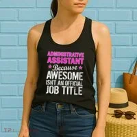 Administrative Assistant Awesome Job Title Women's Tank Top thumb 2