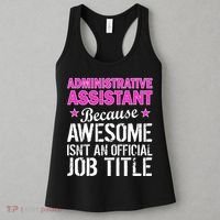 Administrative Assistant Awesome Job Title Women's Tank Top thumb 3