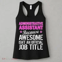 Administrative Assistant Awesome Job Title Women's Tank Top thumb 3