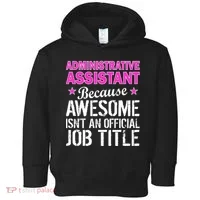 Administrative Assistant Awesome Job Title Toddler Hoodie thumb 0