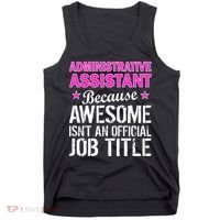Administrative Assistant Awesome Job Title Tank Top thumb 0