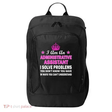 Administrative Assistant Solving Problems City Backpack