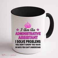 Administrative Assistant Solving Problems Coffee Mug thumb 1