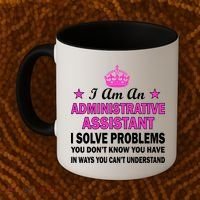Administrative Assistant Solving Problems Coffee Mug thumb 2