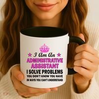 Administrative Assistant Solving Problems Coffee Mug thumb 3