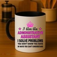 Administrative Assistant Solving Problems Coffee Mug thumb 4