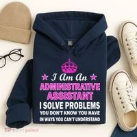 Administrative Assistant Solving Problems Hoodie thumb 4
