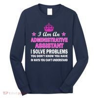 Administrative Assistant Solving Problems Long Sleeve Shirt thumb 0