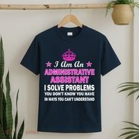 Administrative Assistant Solving Problems T-Shirt thumb 2