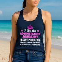 Administrative Assistant Solving Problems Women's Tank Top thumb 2