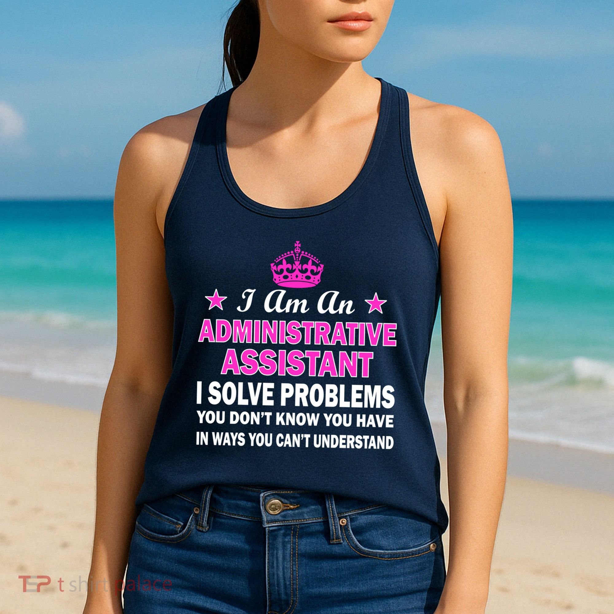 Administrative Assistant Solving Problems Women's Tank Top
