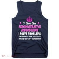 Administrative Assistant Solving Problems Tank Top thumb 0