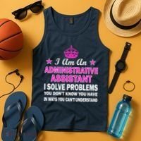 Administrative Assistant Solving Problems Tank Top thumb 4